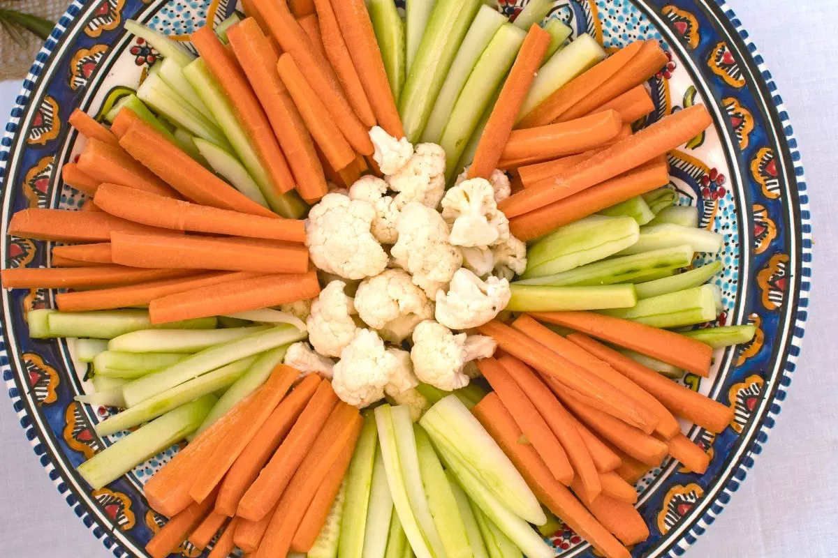 Légumes croquants du dips bar