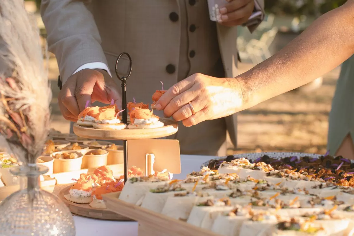 Buffet du vin d'honneur, mariage A & L