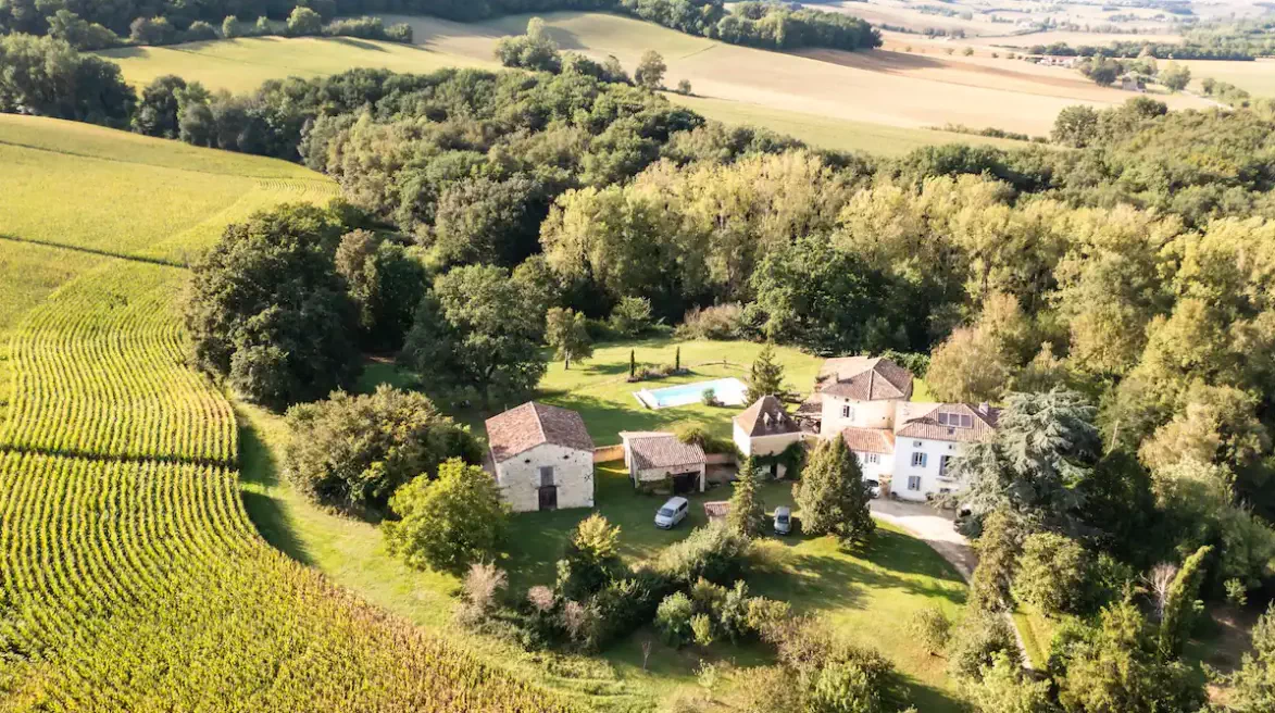 Vue aérienne du domaine