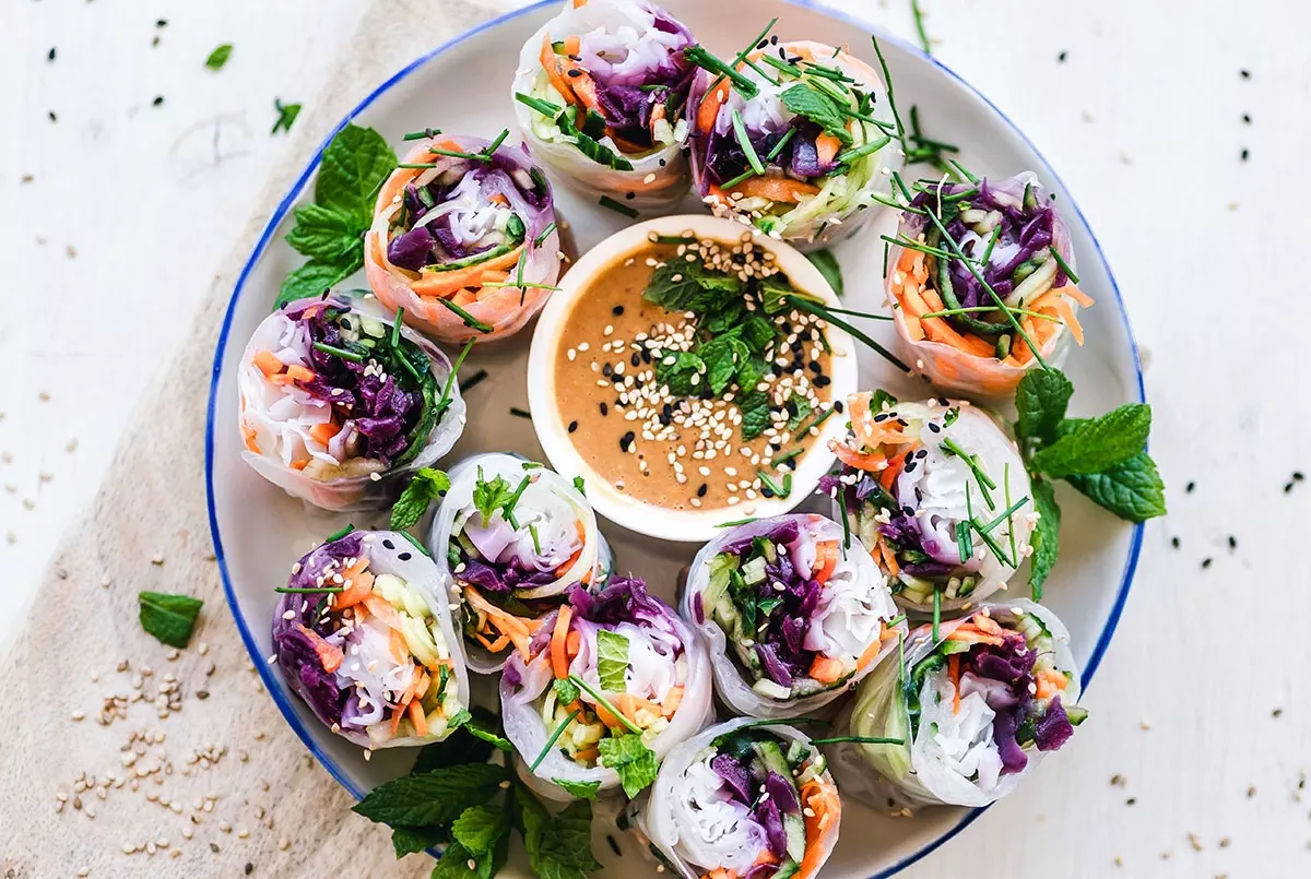 Rouleaux de printemps crudités (Veggie)