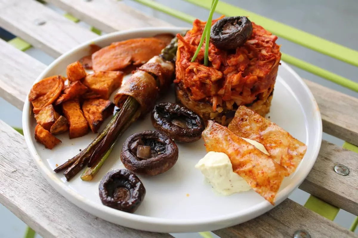 Plat végan