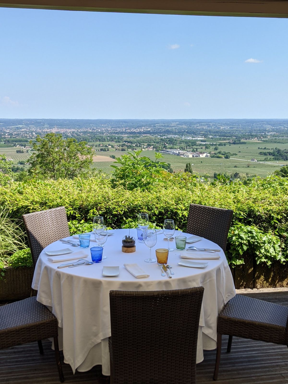 Terrasse côté gastronomique