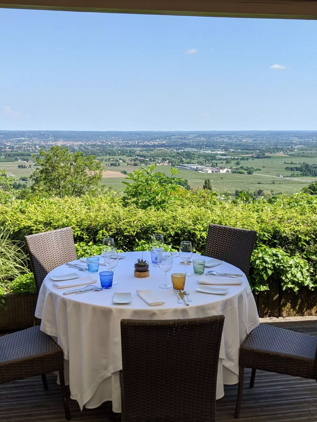 Terrasse côté gastronomique