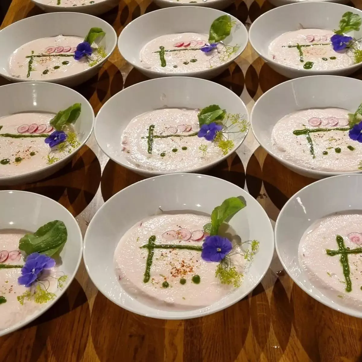 Déclinaison autour du radis rose