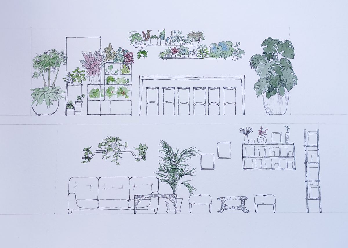 croquis espace à louer