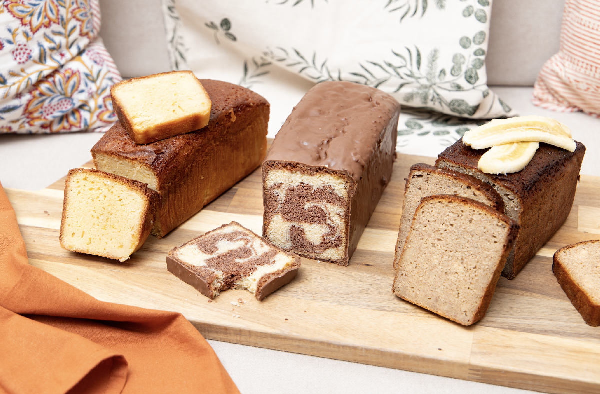 Nos cakes : citron, marbré, banana bread