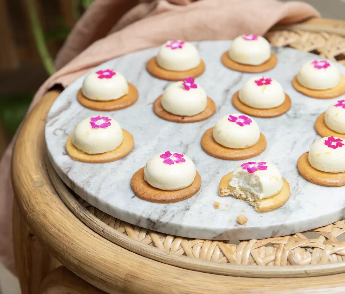 Tartelettes yuzu et verveine