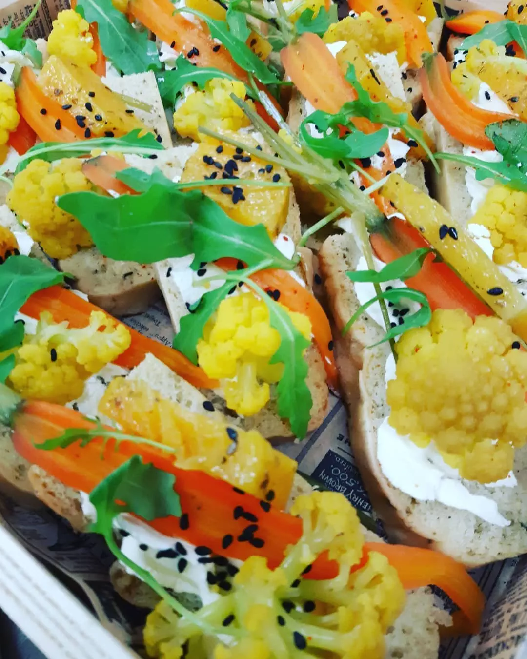 Tartines colorées