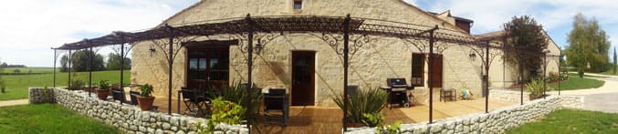Terrasse d'un gîte