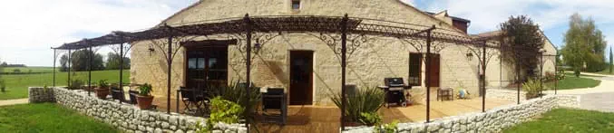 Terrasse d'un gîte