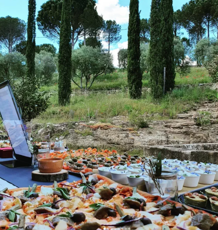 Traiteur buffet dans jardin