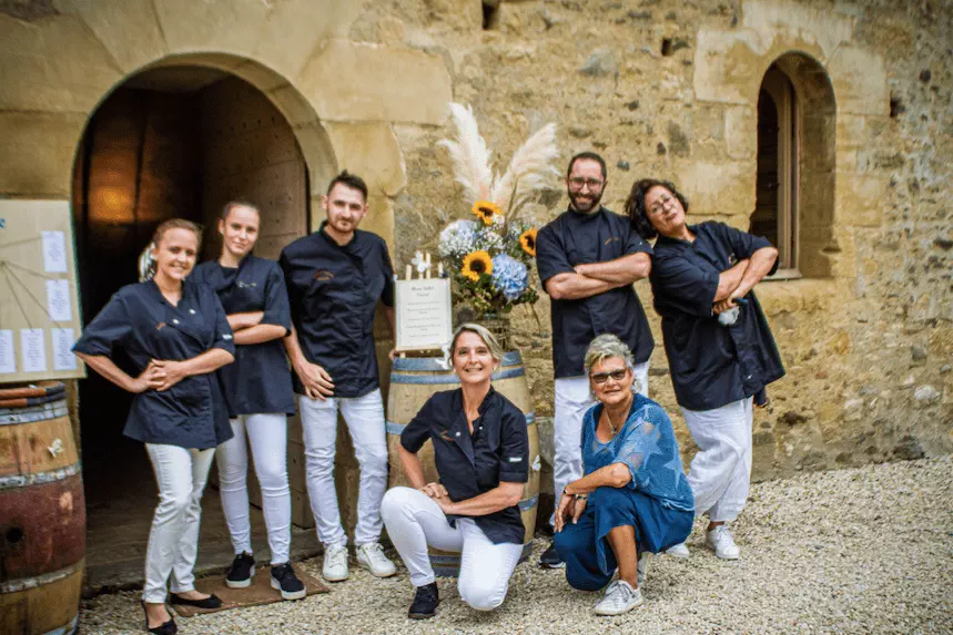 Stéphanie et son équipe !