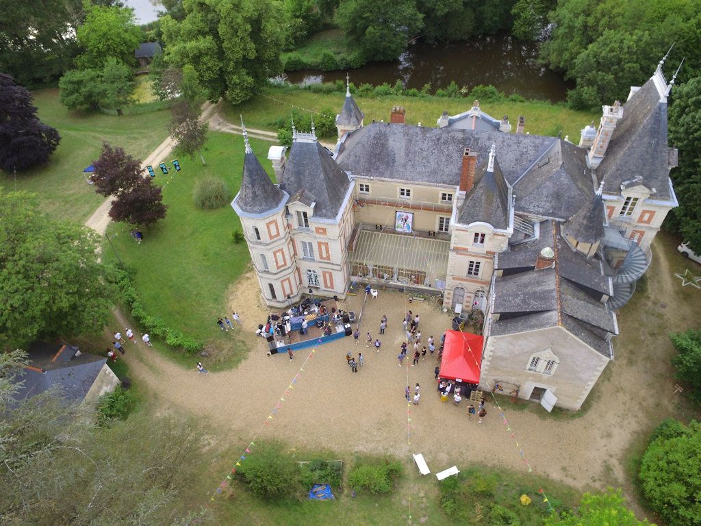 Vue aérienne du château