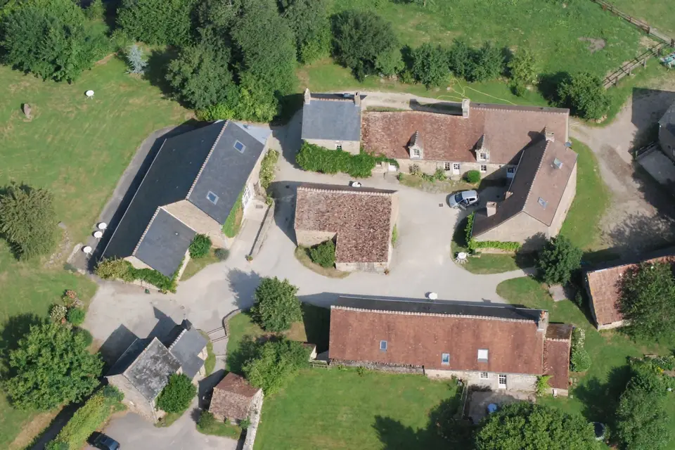 Vue aérienne du domaine